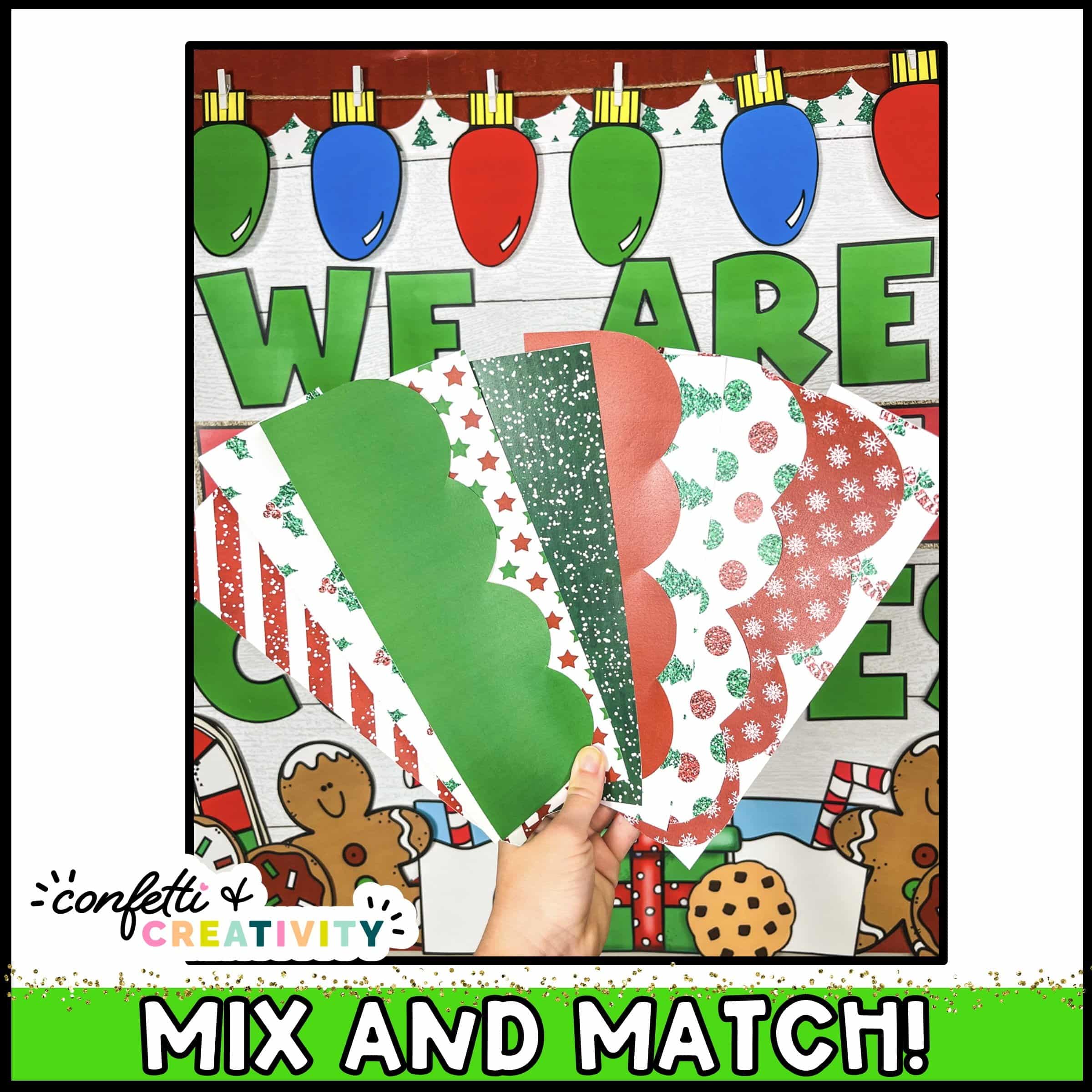 christmas bulletin board borders | confetti & creativity